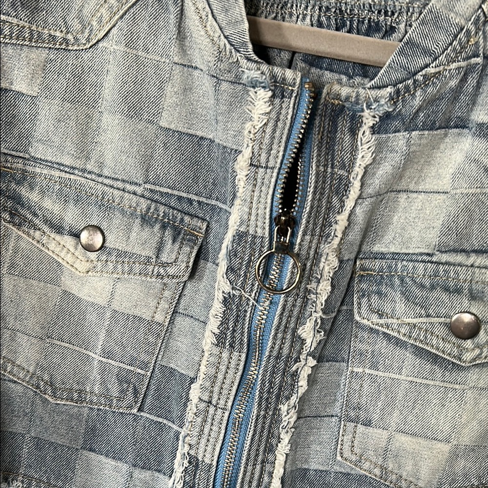 Listicle Blue Jean Jacket - Picture 3 of 6